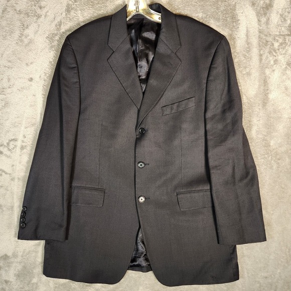 Lauren Ralph Lauren Blazer Men's 42R Dark Grey Sport Coat‎ Jacket Wool Cashmere